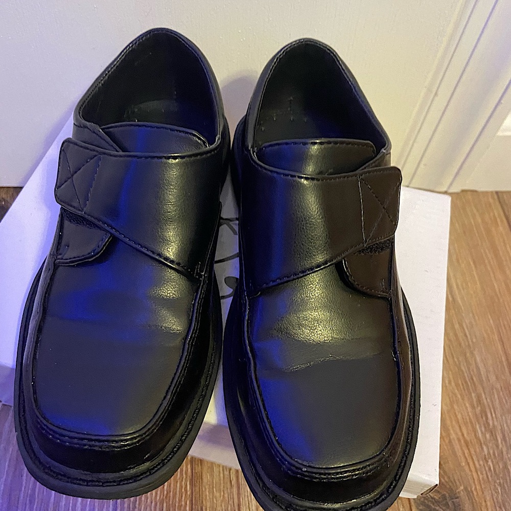 Boys black dress shoes